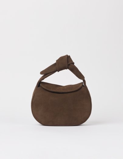 O my bag Coco Croissant - Chocolate suede