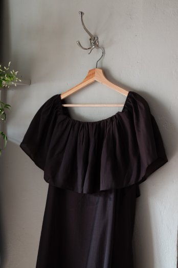 Cph muse molly dress off shoulder brown