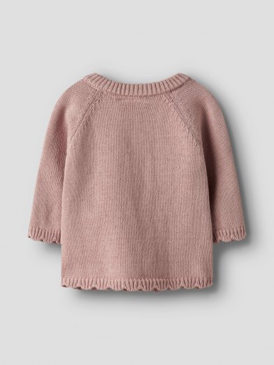 Lil atelier stickad tröja brun