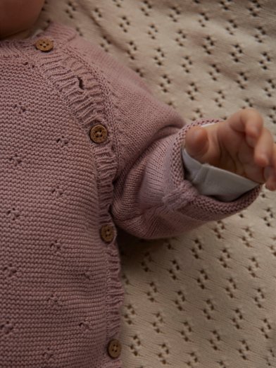 Lil atelier stickad tröja brun