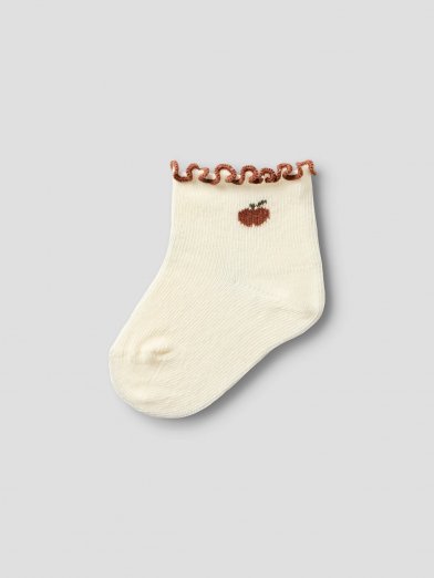 Lil atelier vita strumpor med äpple