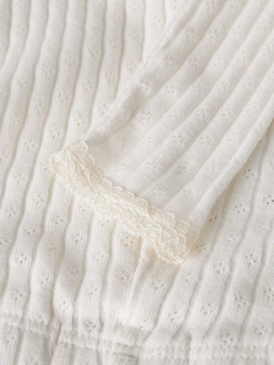 Lil atelier byxa spets vit