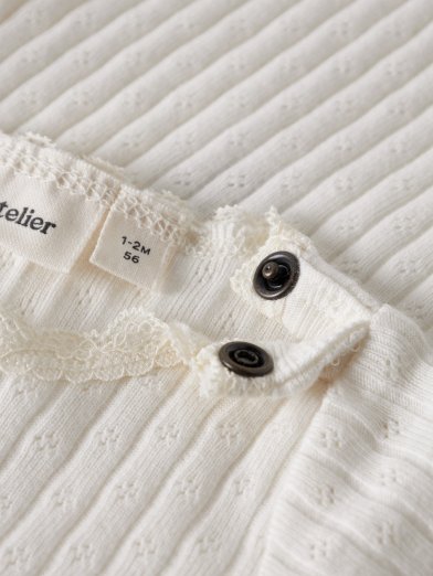 Lil atelier body spets vit