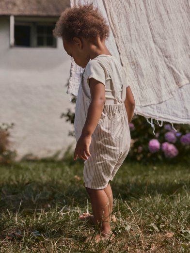 Lil atelier romper beige/vit