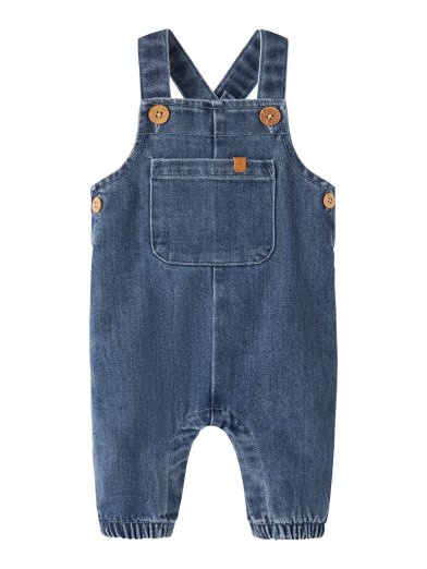 Lil atelier denim hängslebyxor