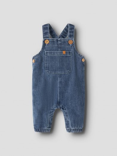 Lil atelier denim hängslebyxor