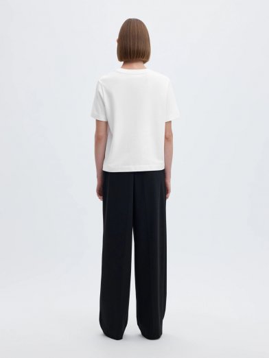 Selected femme boxy tee vit