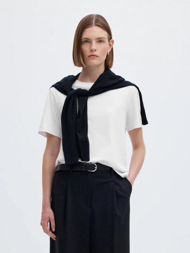 Selected femme boxy tee vit