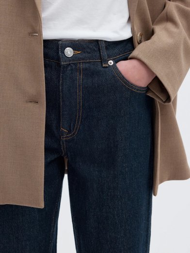 Selected femme bea dark blue jeans