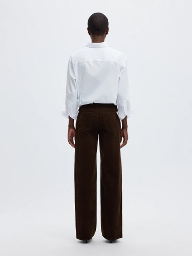 Selected femme corduay brun