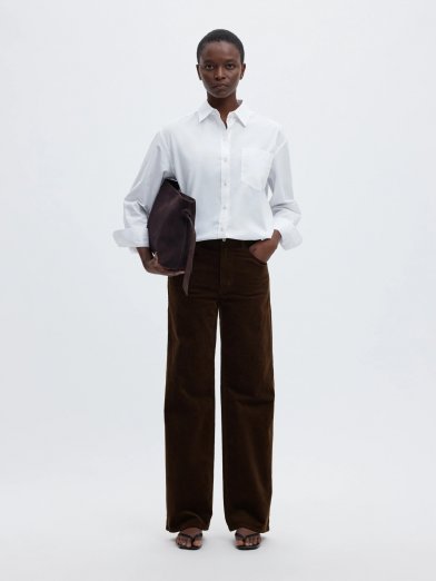 Selected femme corduay brun
