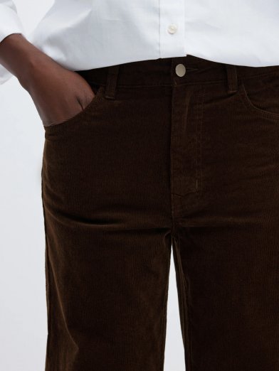 Selected femme corduay brun