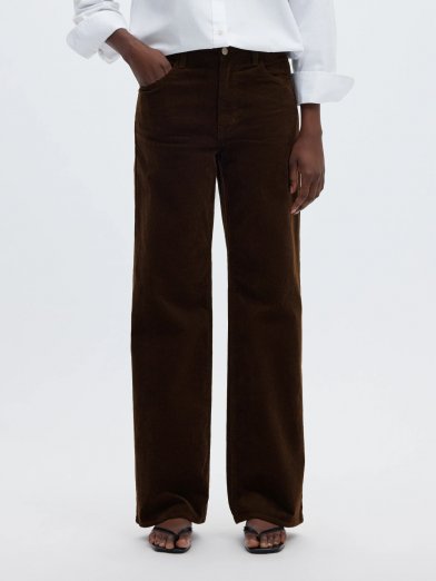 Selected femme corduay brun