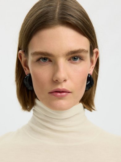 Selected femme wool polo birch