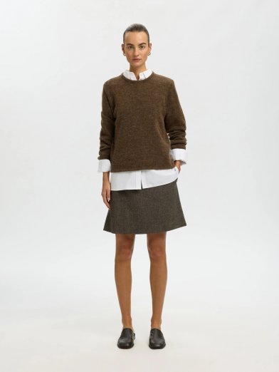 Selected femme lulu new tröja brun