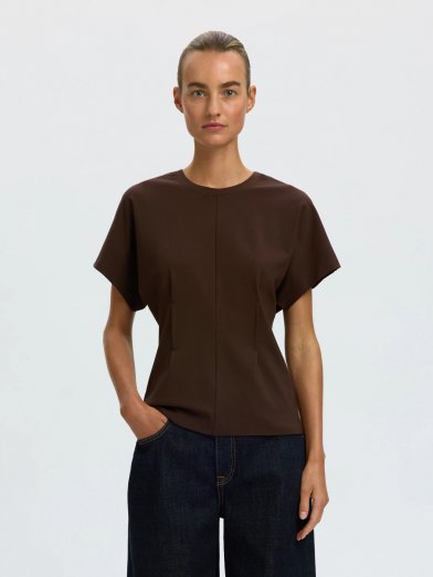 Selected femme vera top brun
