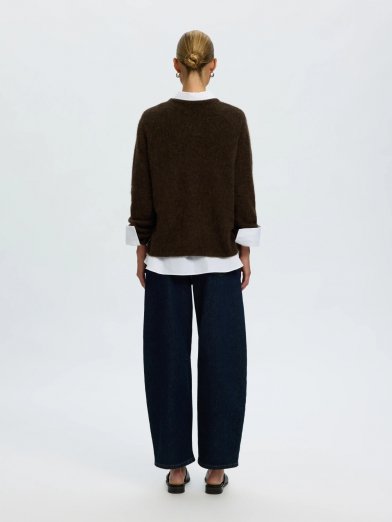 Selected Femme brushed lulu brun