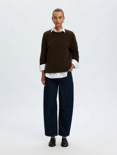 Selected Femme brushed lulu brun