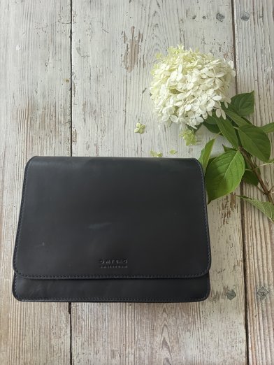 O my bag audrey black classic -checkedred strap