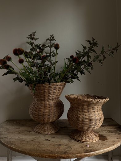 Rattanvas liten
