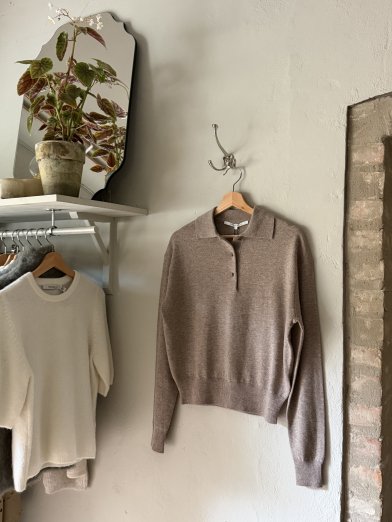 Second female Longo Knit LS Collar