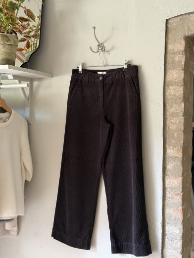 Maska Lail - Cropped corduroy brown