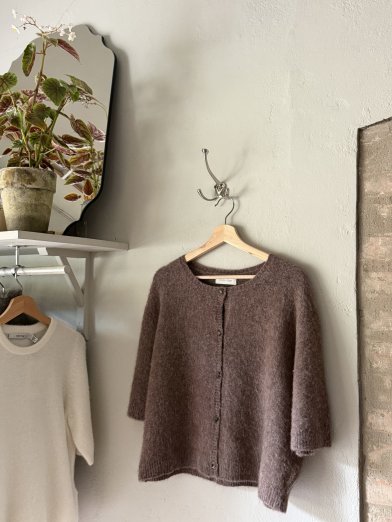 Studio feder signe hairy cardigan oat