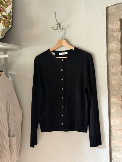 Selected femme thea knit cardigan black