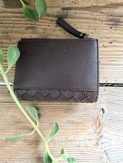 O my bag Jamie Wallet Woven chocolate