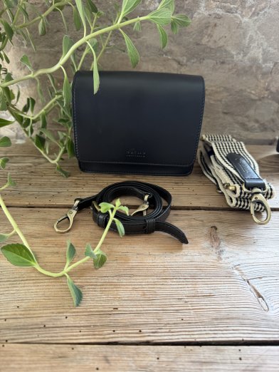 O my bag Audrey Mini Black Classic Leather
