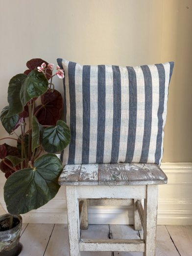 Linen Clara Cushion Covers Blue
