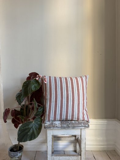 Live Linen inen Segue Cushion (Terracotta)