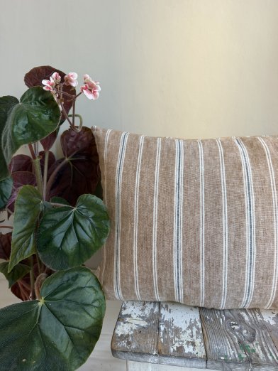 Linen Althea Cushion Cover Brown 40X60