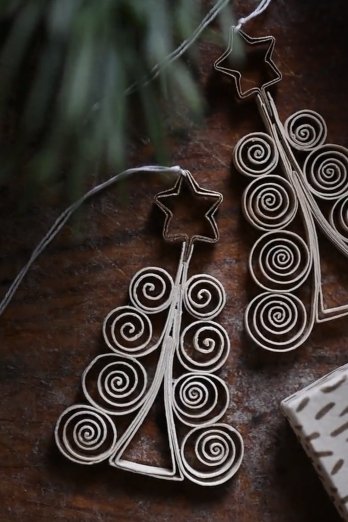 Afroart QUILLED FIR Julhänge 2­pack