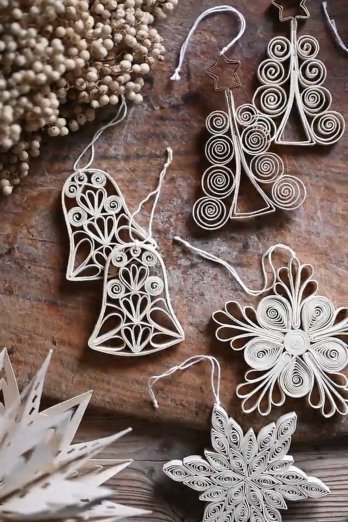 Afroart QUILLED FIR Julhänge 2­pack