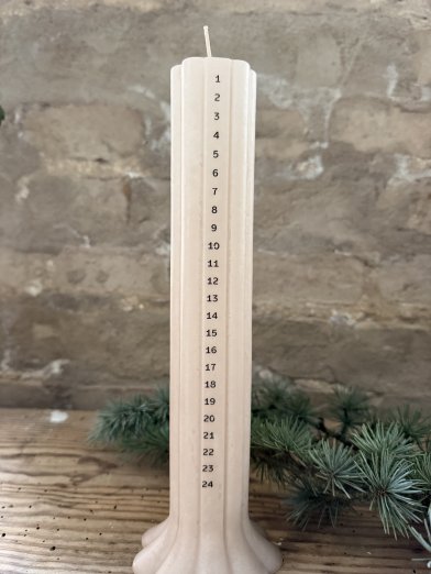 Broste Kalenderljus heli walnut