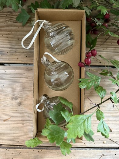 Broste Swirl Julpynt glas