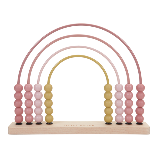 Little Dutch - Regnbåge Abacus pink
