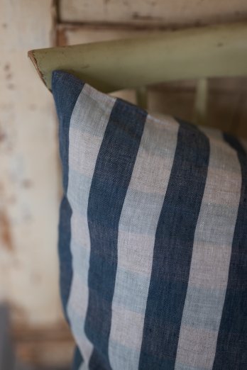 Linen Clara Cushion Covers Blue