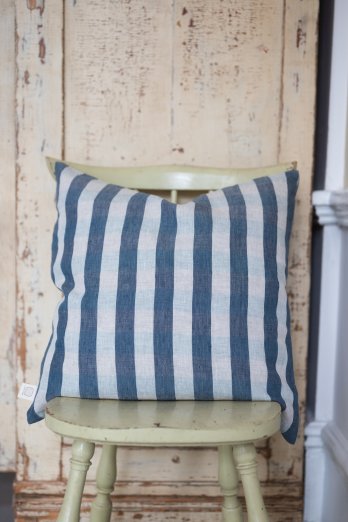 Linen Clara Cushion Covers Blue