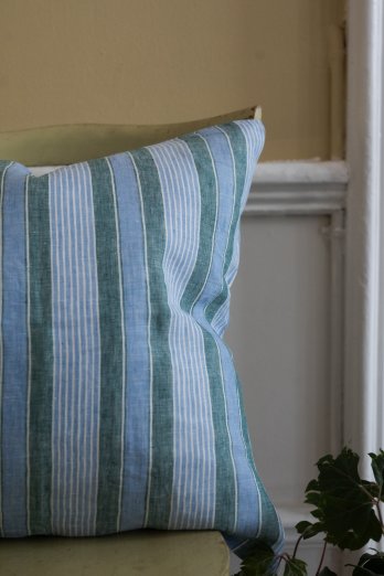 Linen Vern Cushion Cover Green