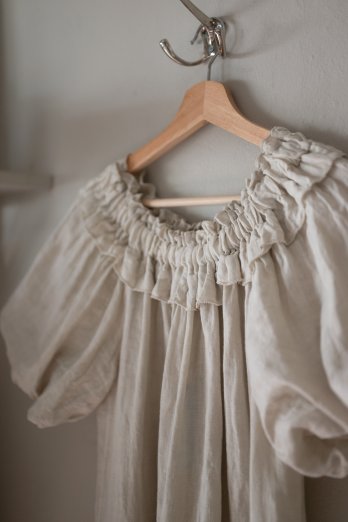 Milli linneklänning BEIGE