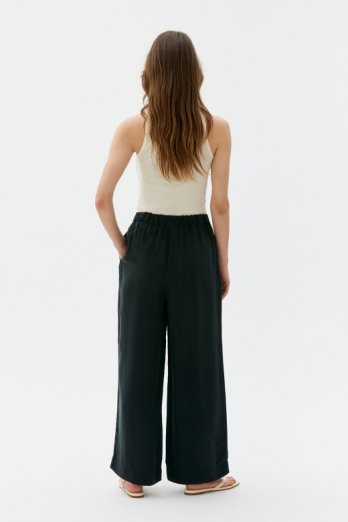 Maska Thea - Tencel trousers black