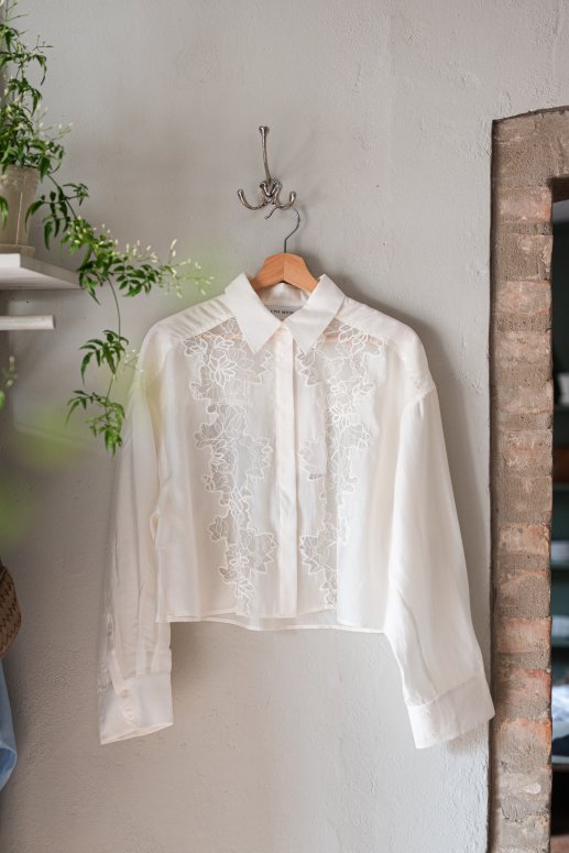 Cph muse molly lace shirt white