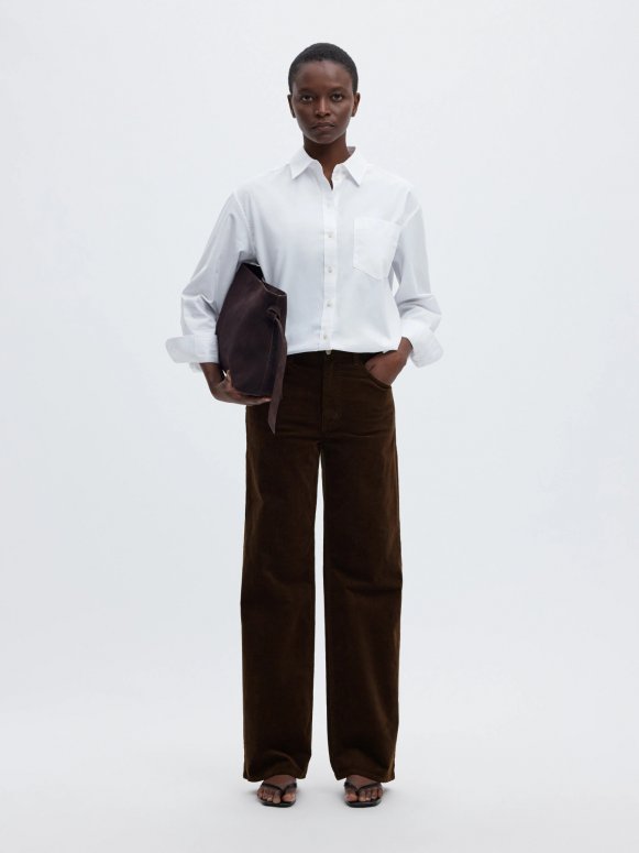 Selected femme corduay brun