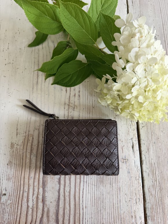O my bag Lexi - chocolate Woven wallet