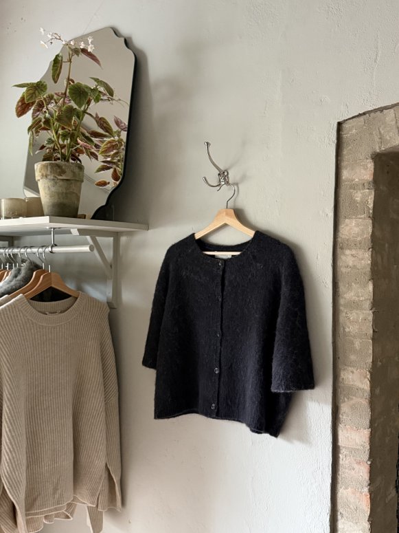 Studio feder signe hairy cardigan grey