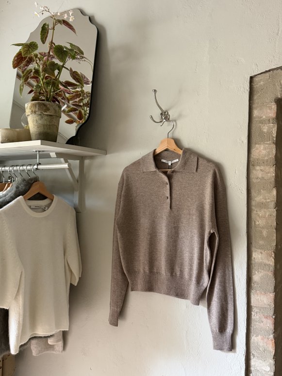 Second female Longo Knit LS Collar