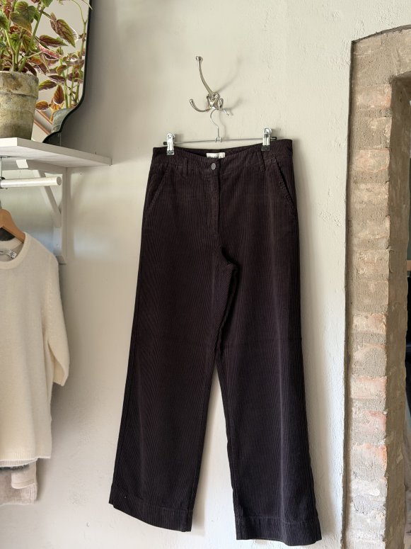 Maska Lail - Cropped corduroy brown