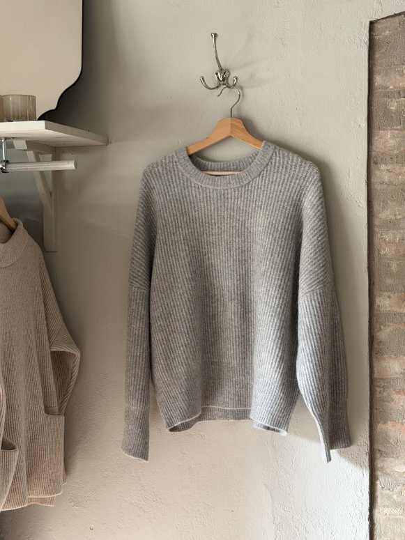 Mbym Gillian O-neck knit light grey